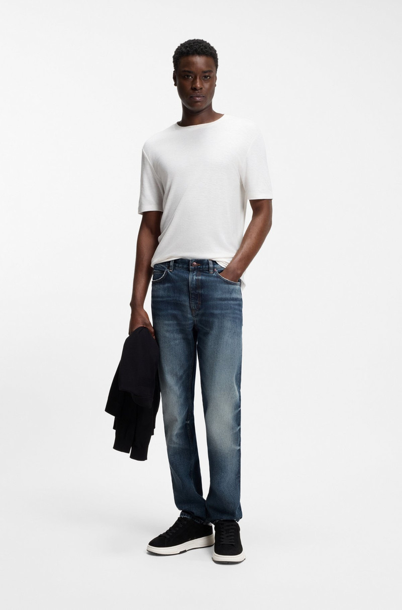 HUGO BLUE SLIM-FIT JEANS IN COMFORT-STRETCH DENIM outlook