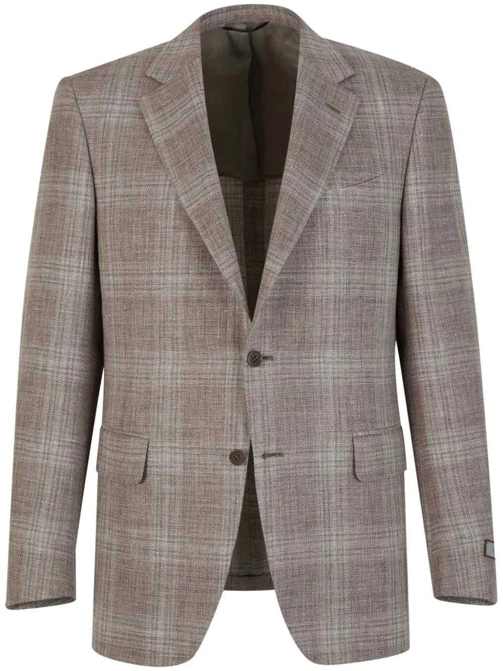 checked blazer - 1