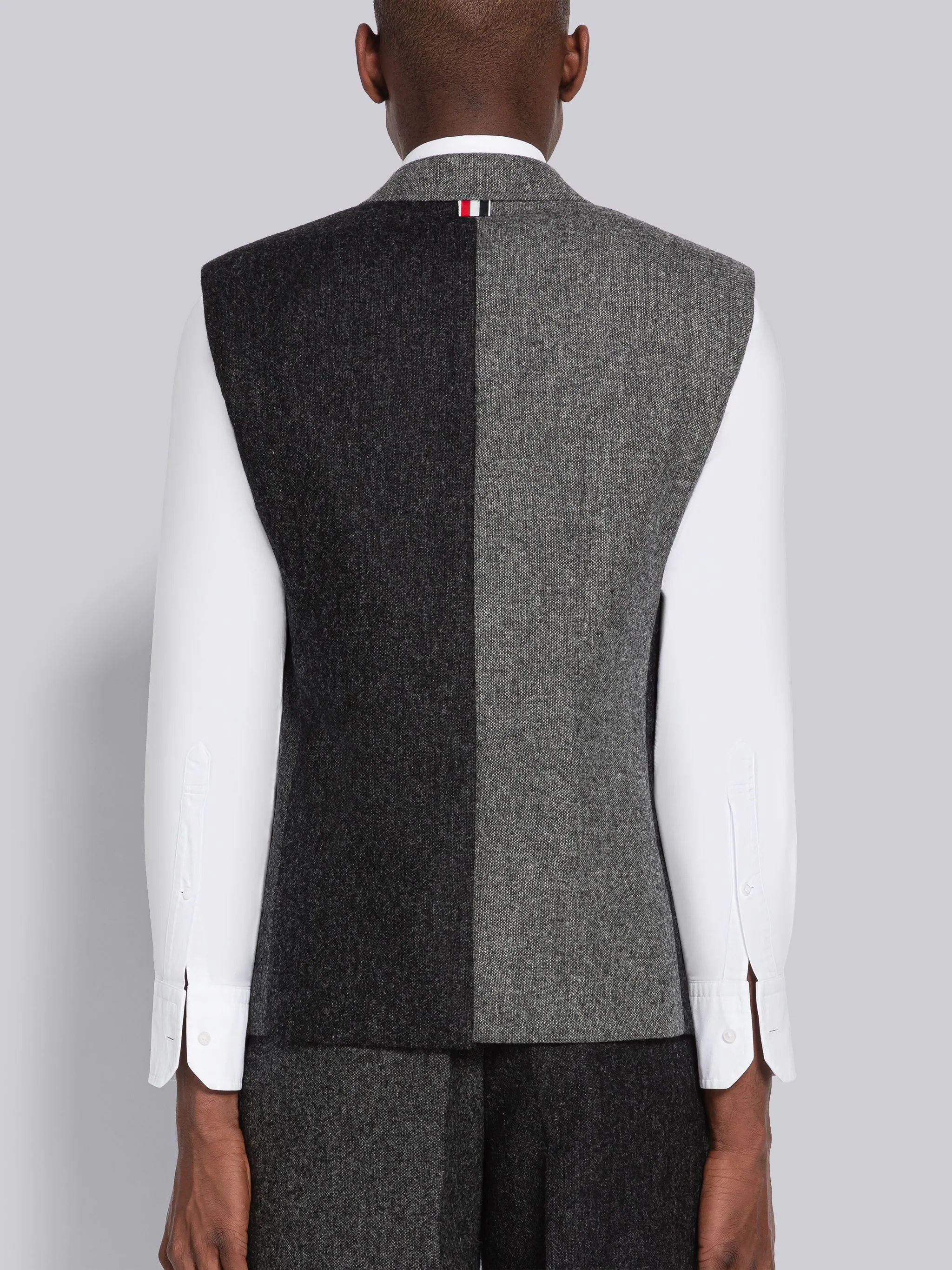 Fun-Mix Donegal Tweed Sleeveless Sport Coat - 3