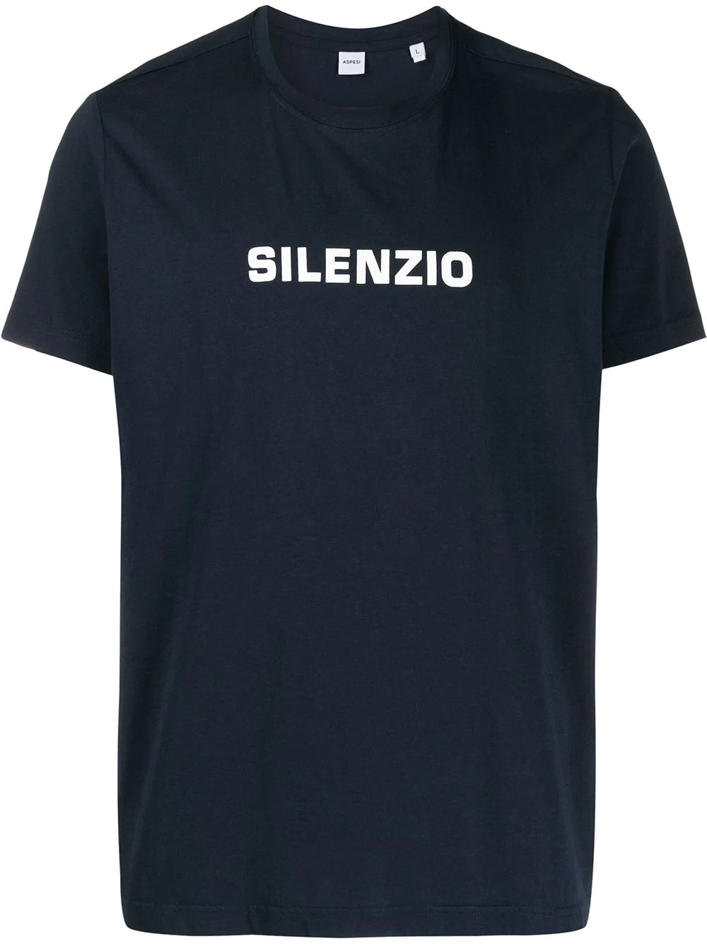 Silenzio print relaxed-fit T-shirt - 1