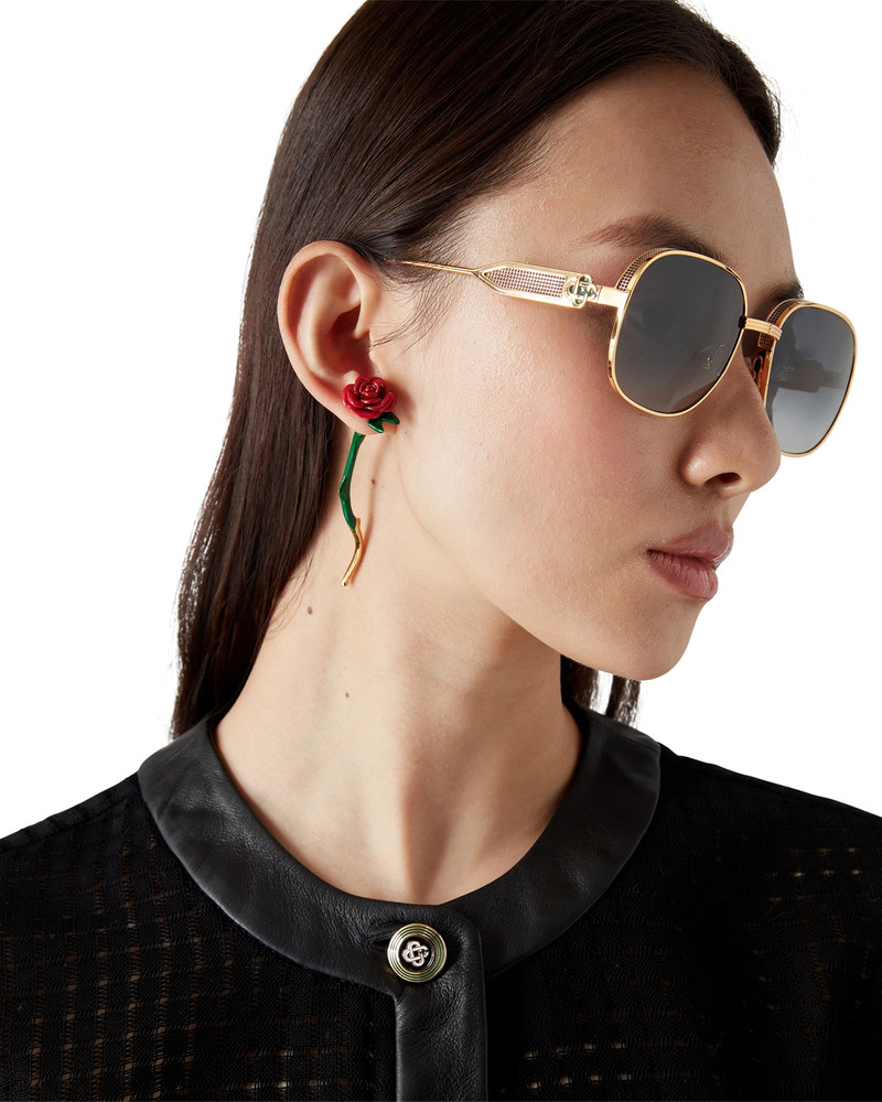 Rose Drop Earrings | Casablanca Paris 4