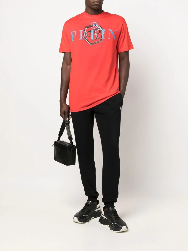 PHILIPP PLEIN logo-print short-sleeved T-shirt outlook
