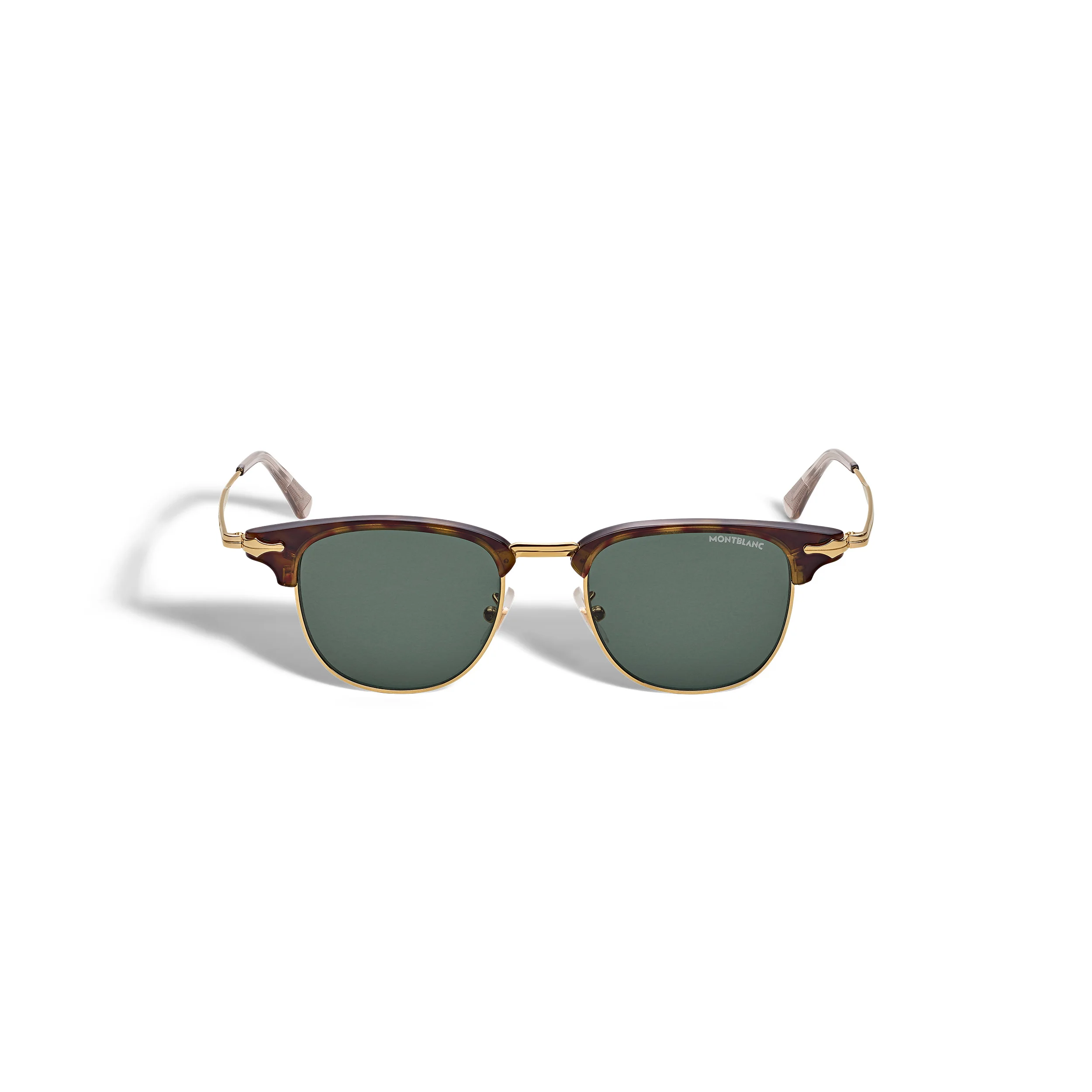 Rectangular Sunglasses with Gold Coloured Metal Frame - 1