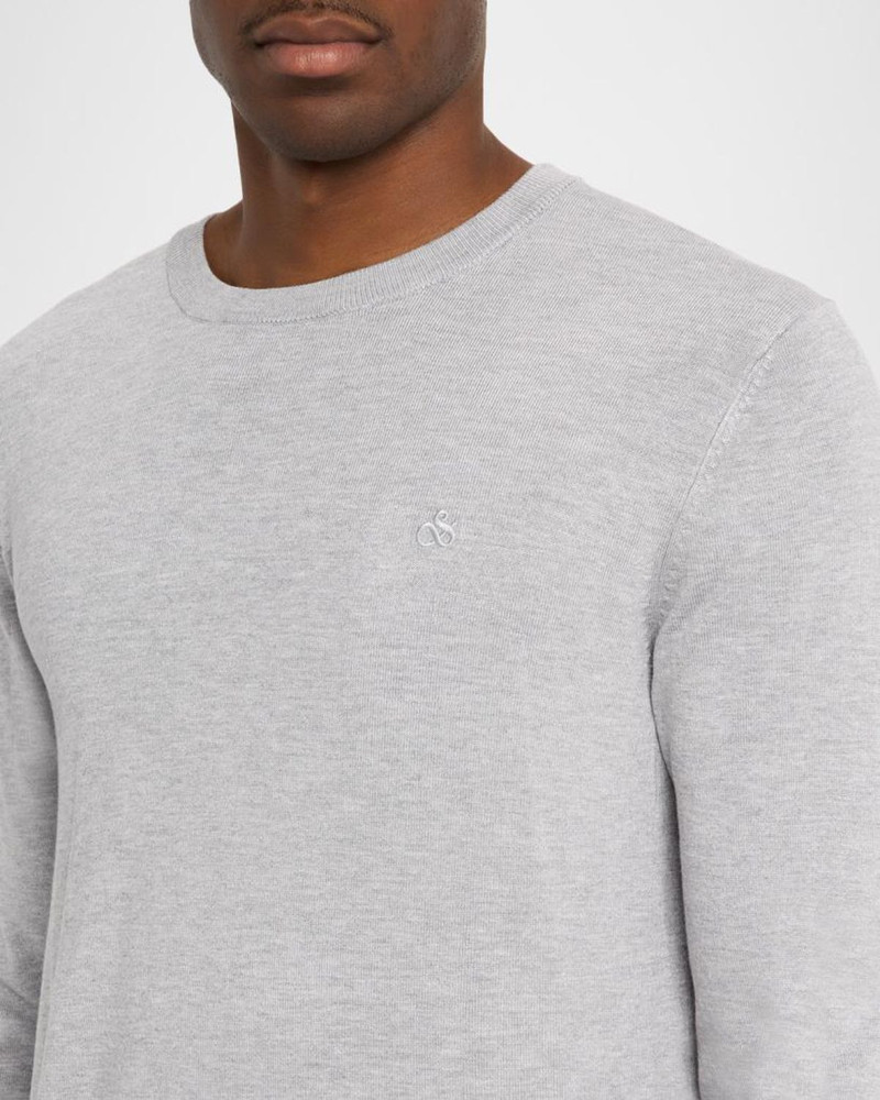 Men's Heathered Classic-Fit Crewneck Sweater 5