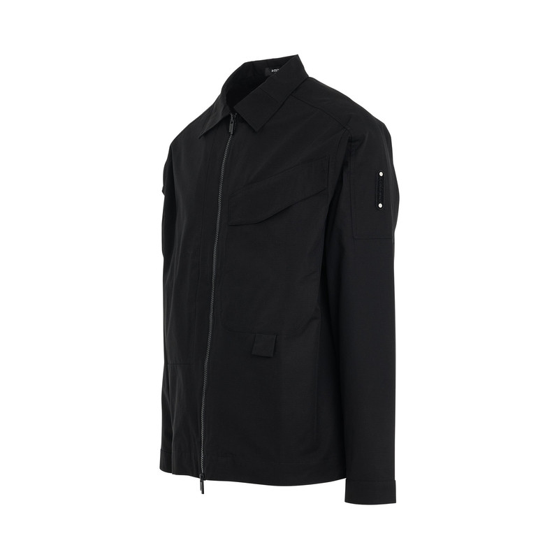 A-COLD-WALL* Zip Overshirt in Black outlook