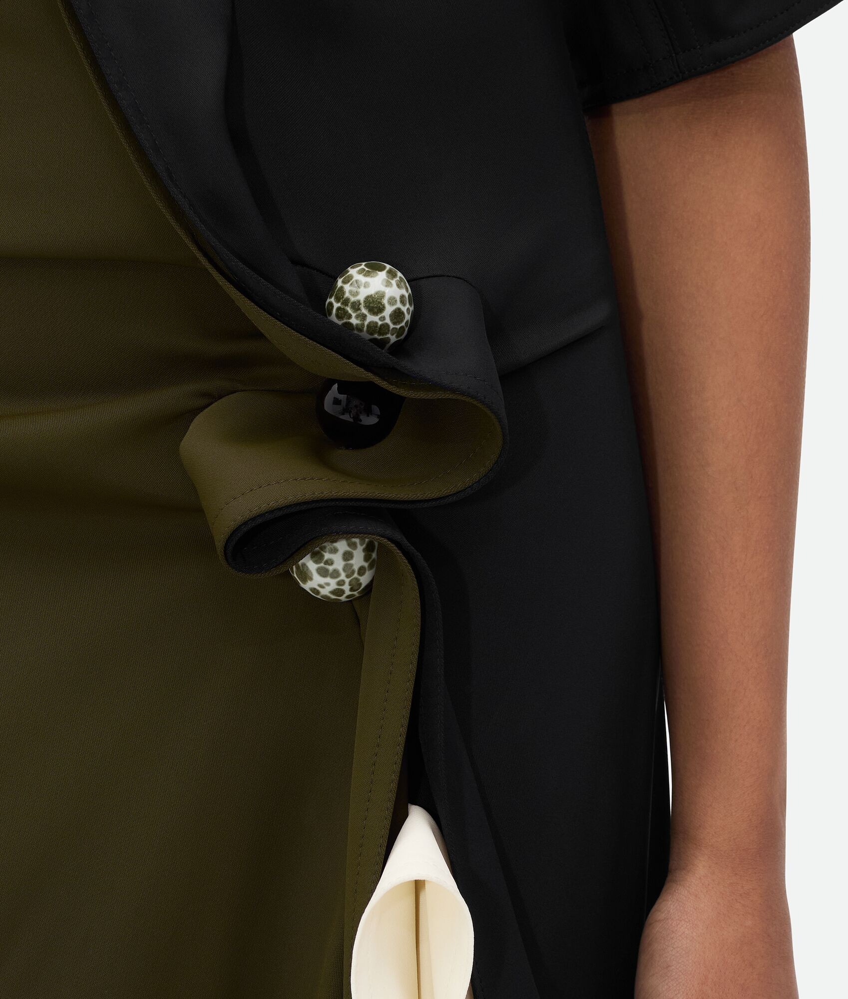 Fluid Viscose Piercing Dress - 2