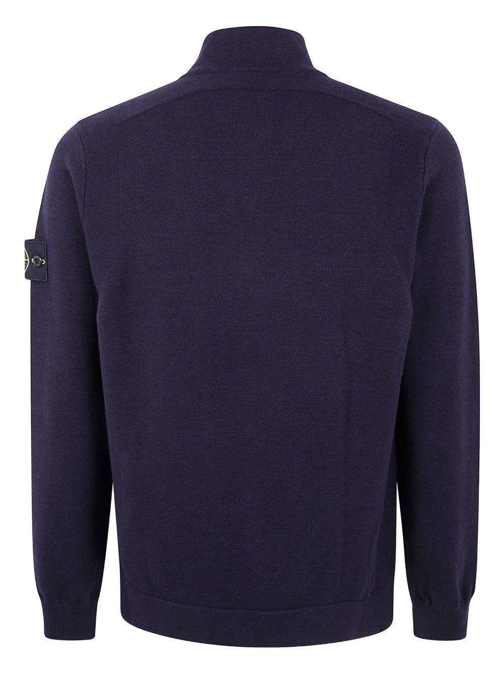 zip-front logo-patch cardigan - 2
