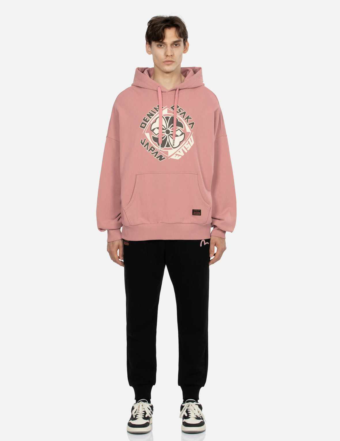 KAMON PRINT LOOSE FIT HOODIE - 5