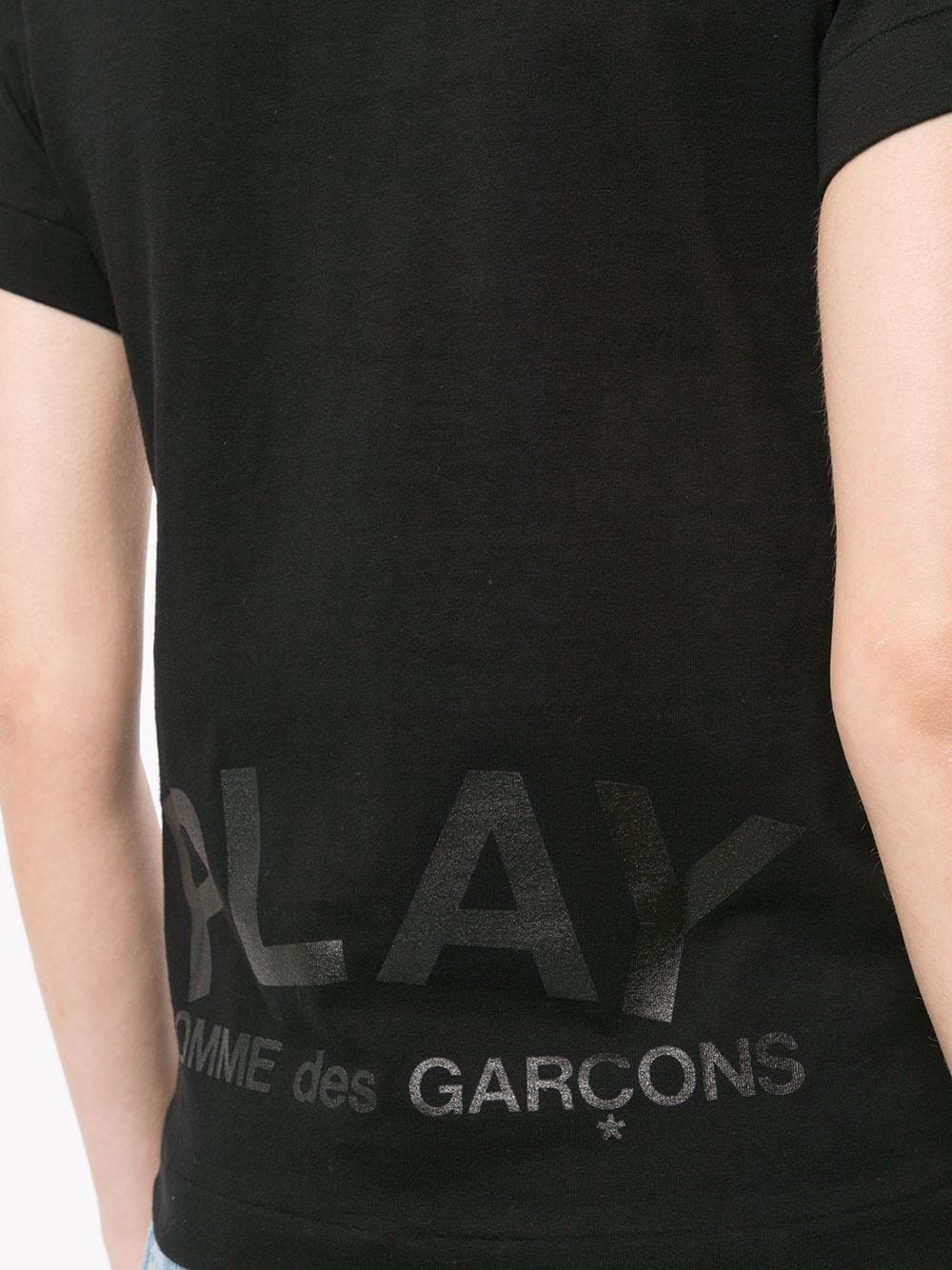 logo print T-shirt - 5