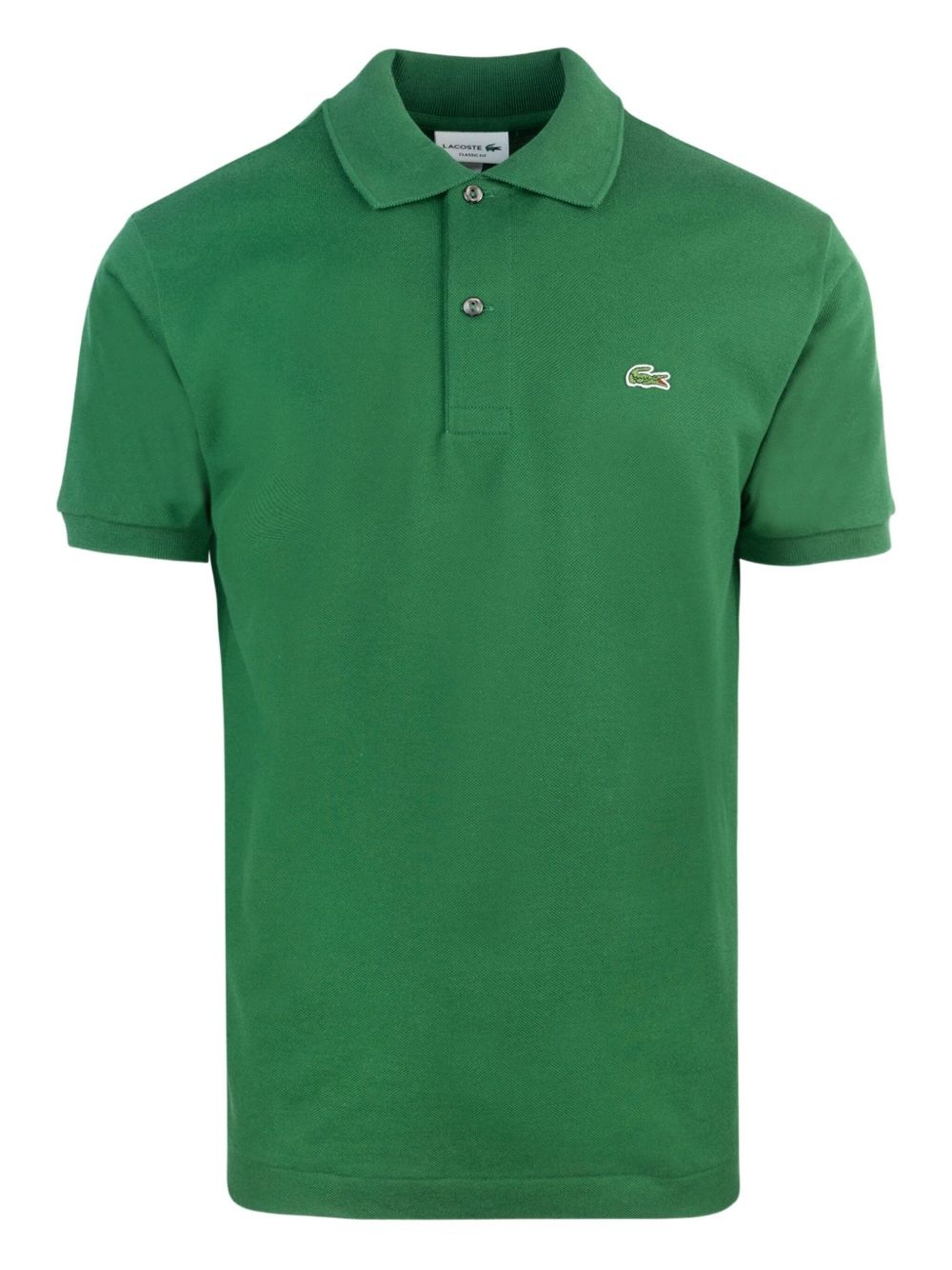logo-patch polo shirt - 1
