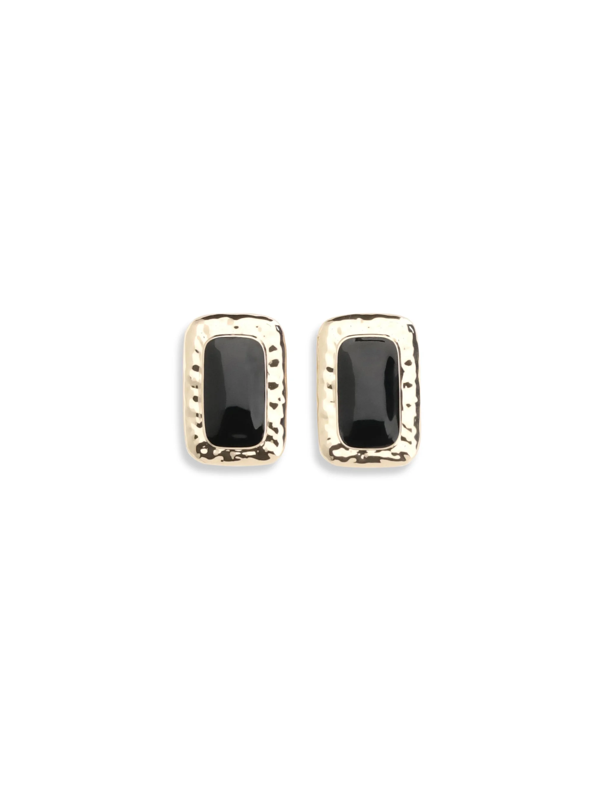 Self-portrait Mottled Gold Earrings - 1