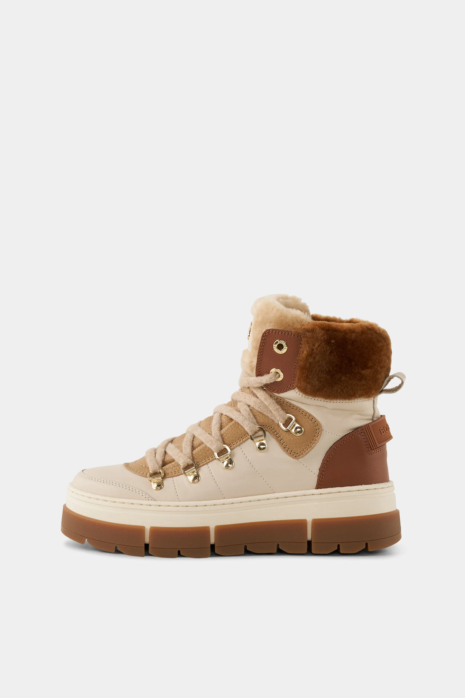 Mid boots Vaduz with spikes in Beige/Cognac - 1