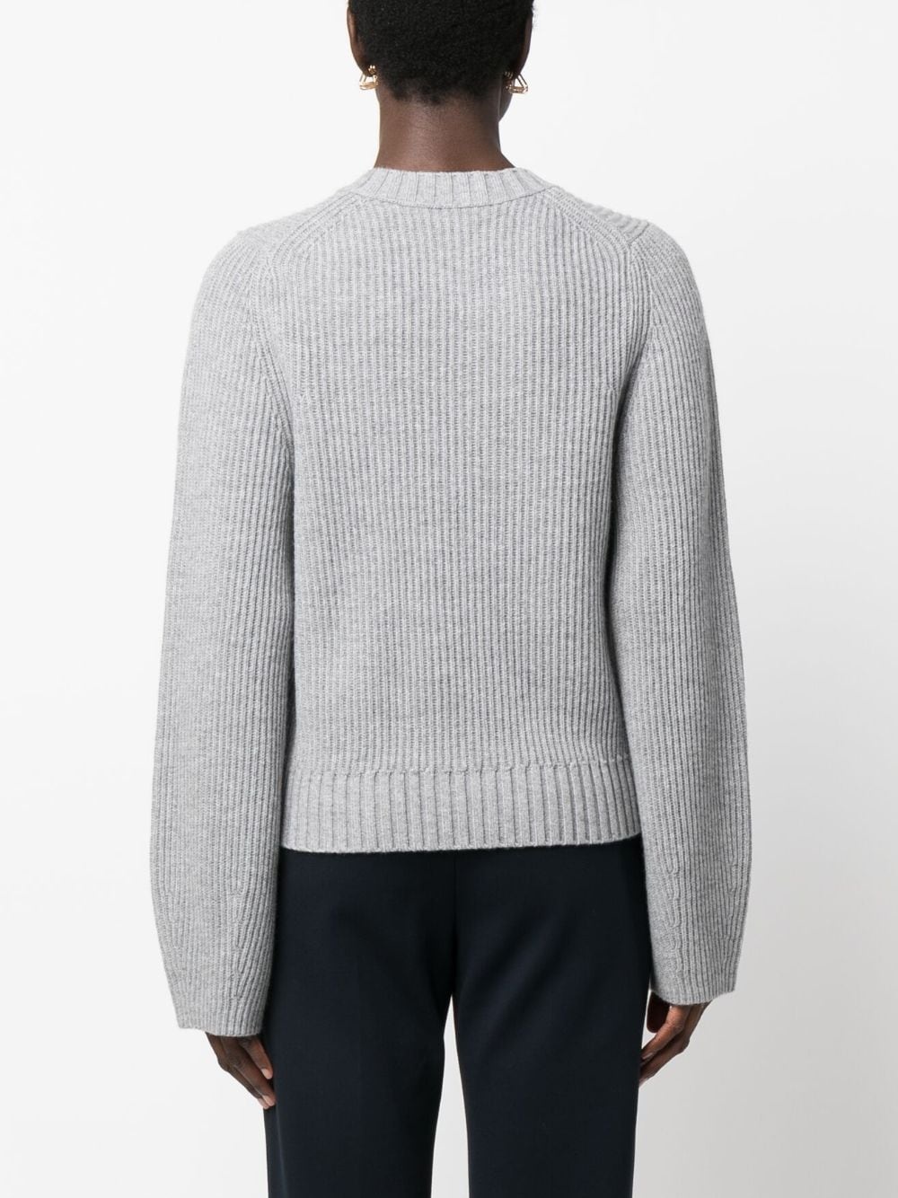 ribbed-knit sweatshirt - 4