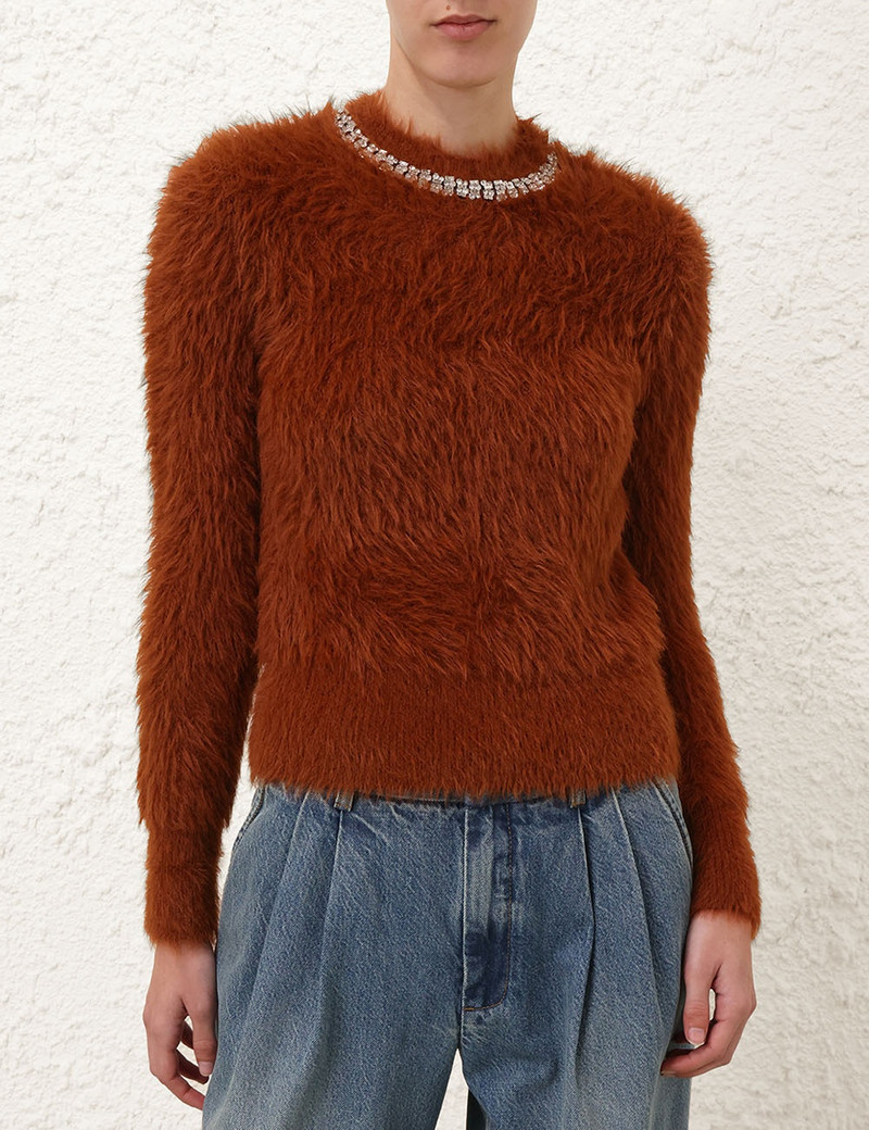 Zimmermann ILLUSTRATION FLUFFY SWEATER outlook