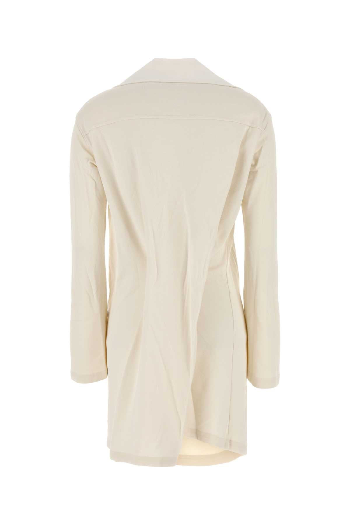 Courreges Women Ivory Cotton Blend Polo Dress - 2