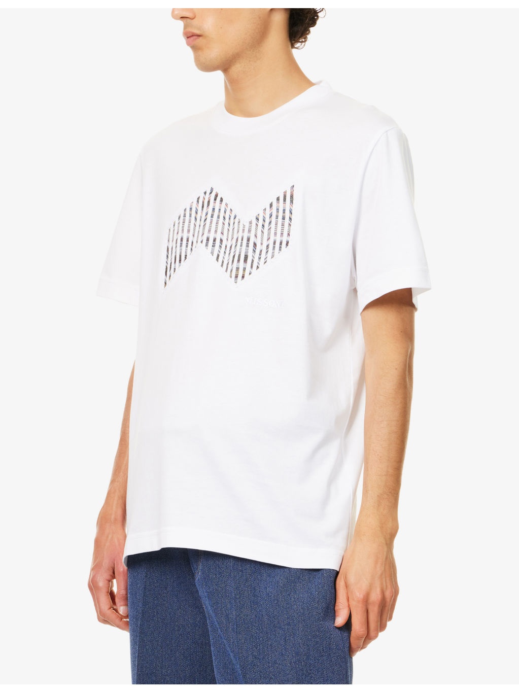 Knitted-Panel Crewneck Cotton-Jersey T-Shirt - 3