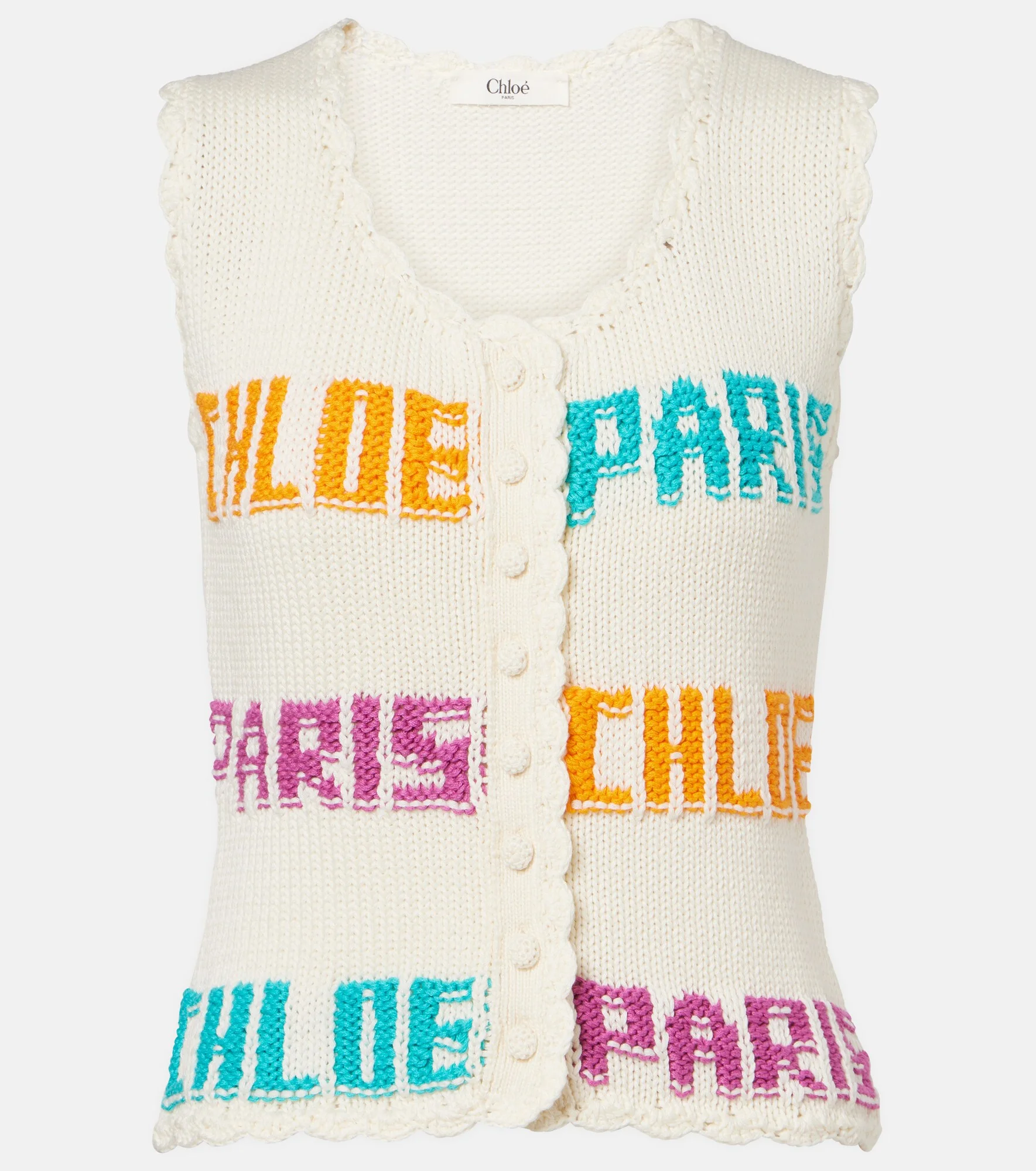 Crocheted cotton top - 1