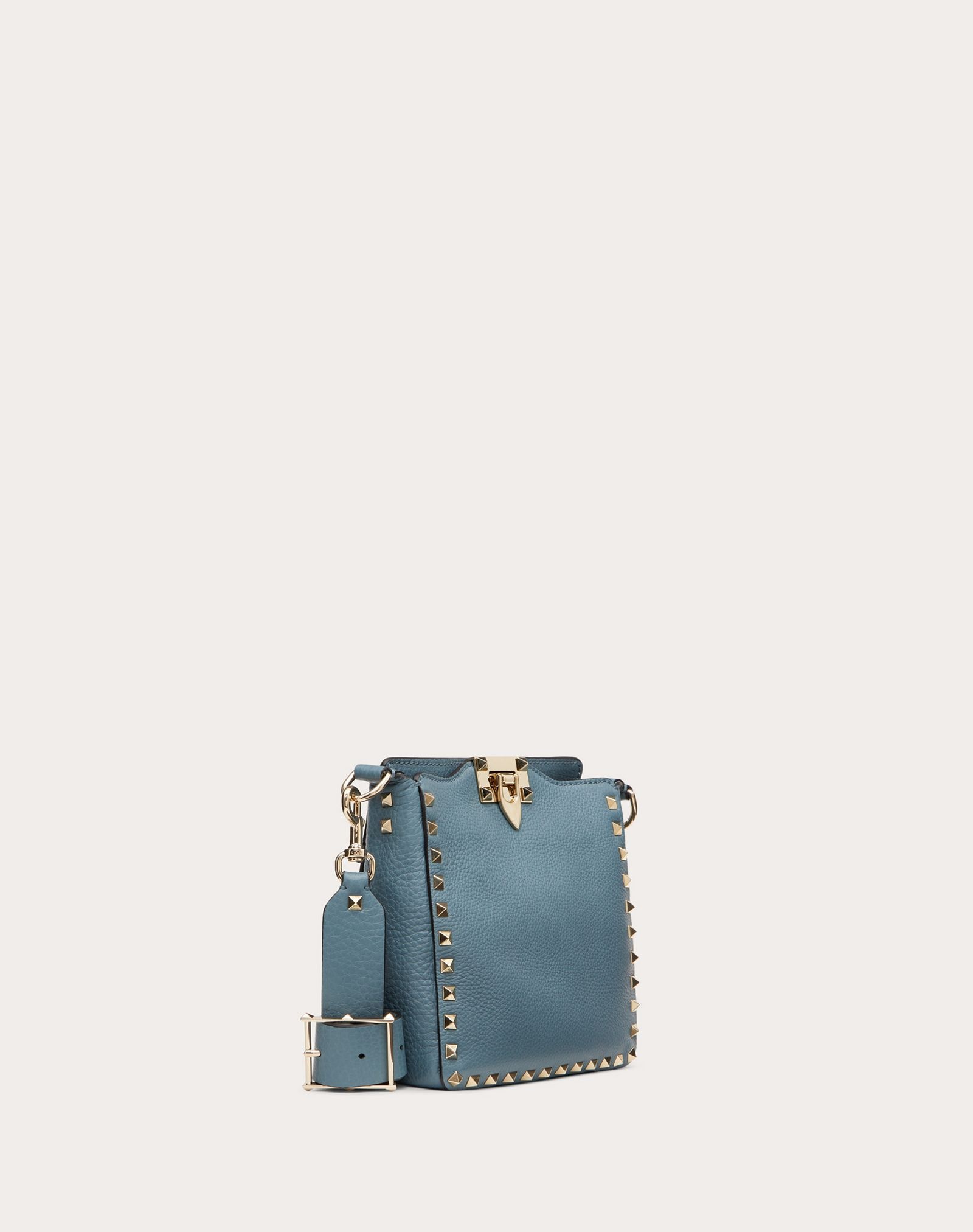 Mini Rockstud Grainy Calfskin Hobo Bag - 2