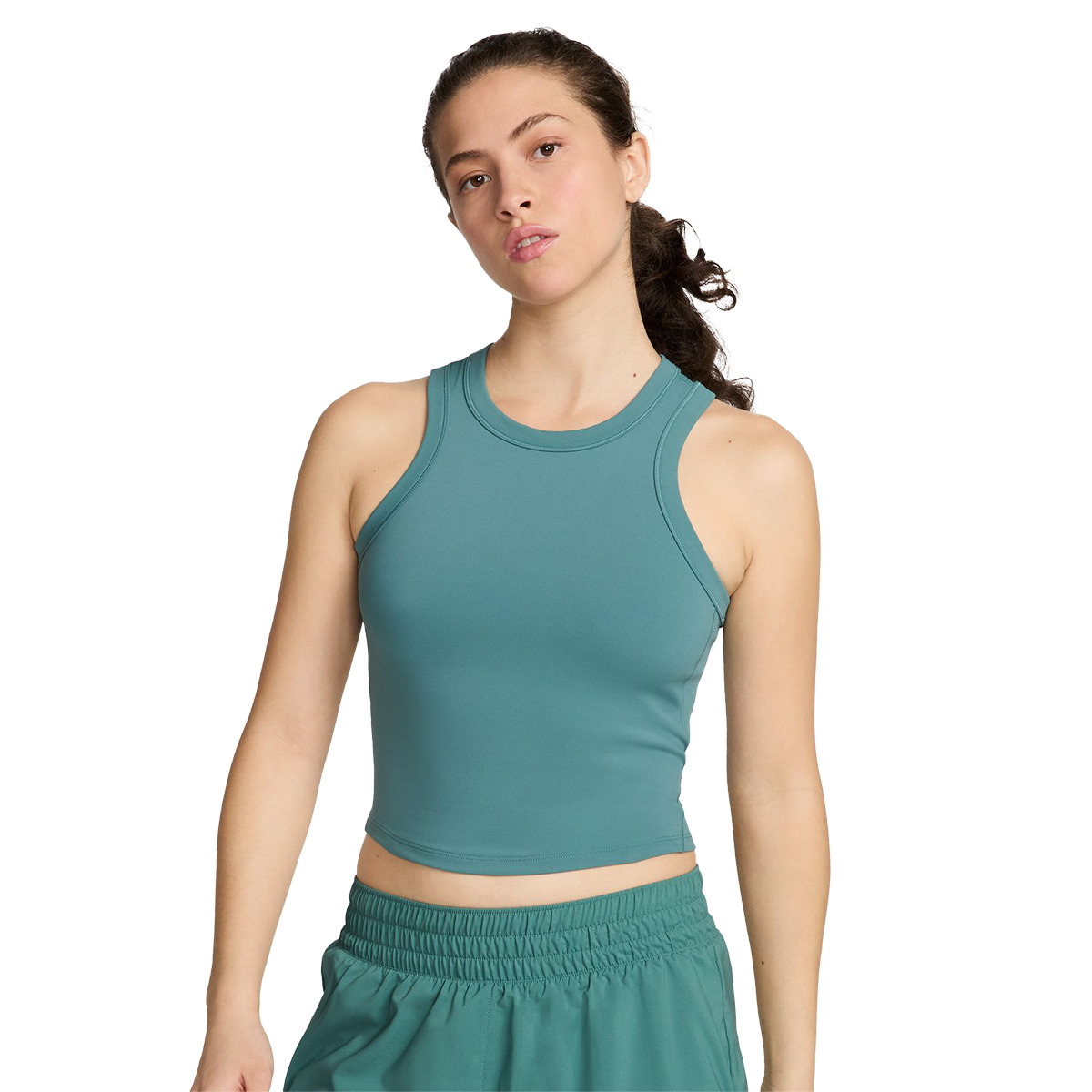 Nike One Fitted Dri Fit Crop Tank - 1