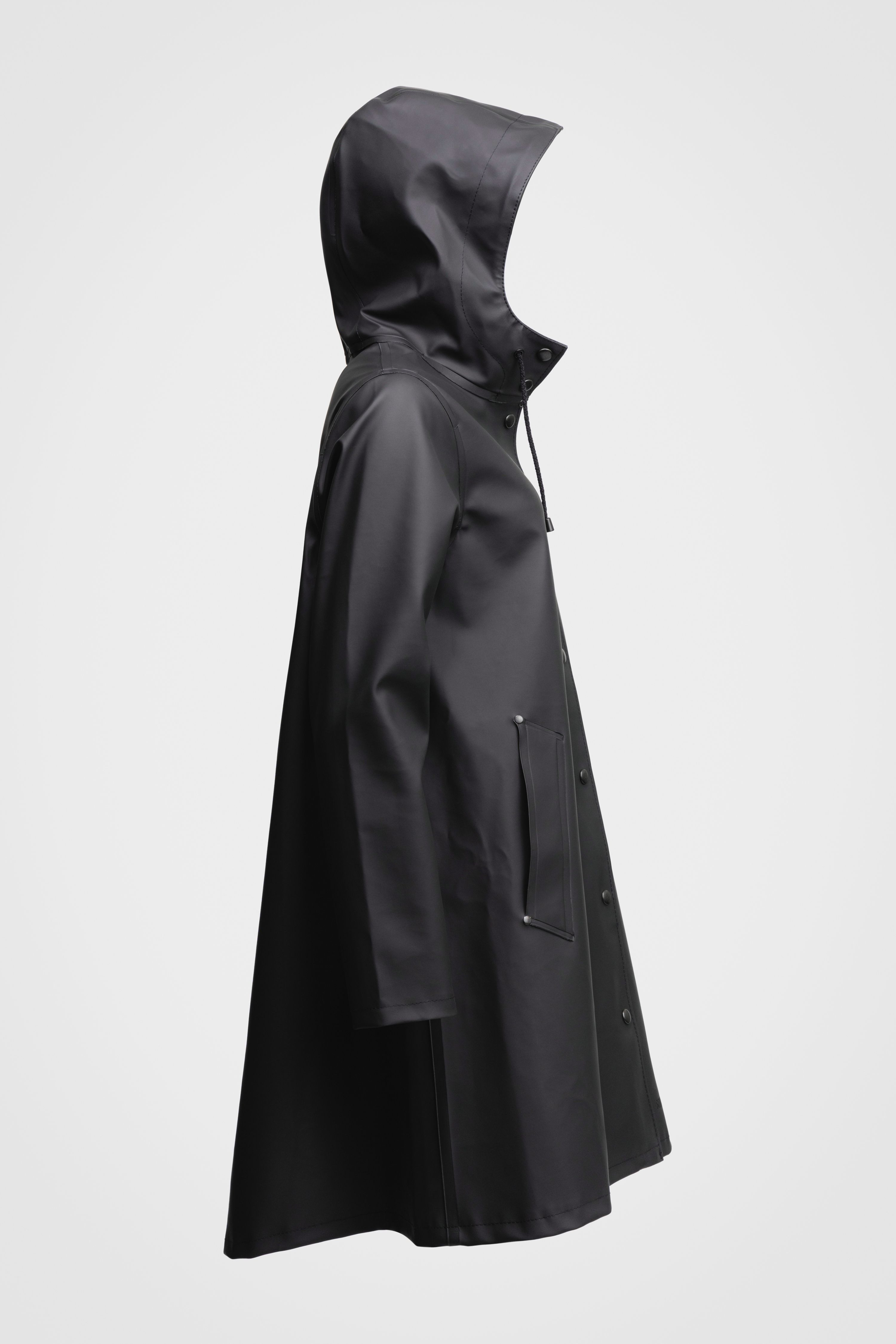 Black Raincoat for Women - Mosebacke - 10