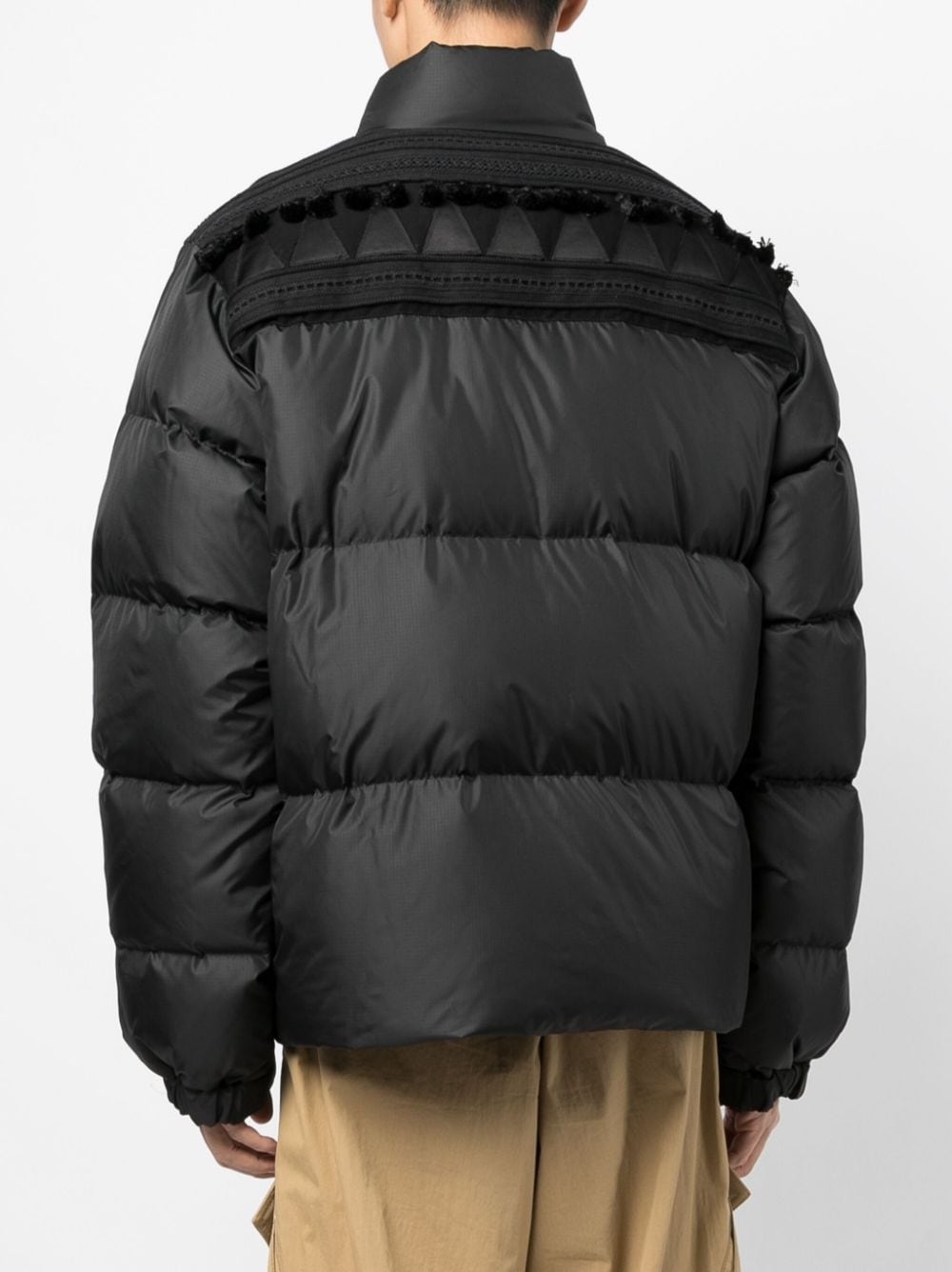 tassel-detail padded jacket - 4