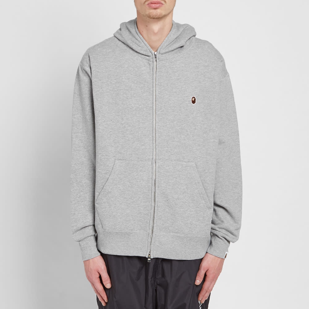 A Bathing Ape Relaxed One Point Zip Hoody - 3