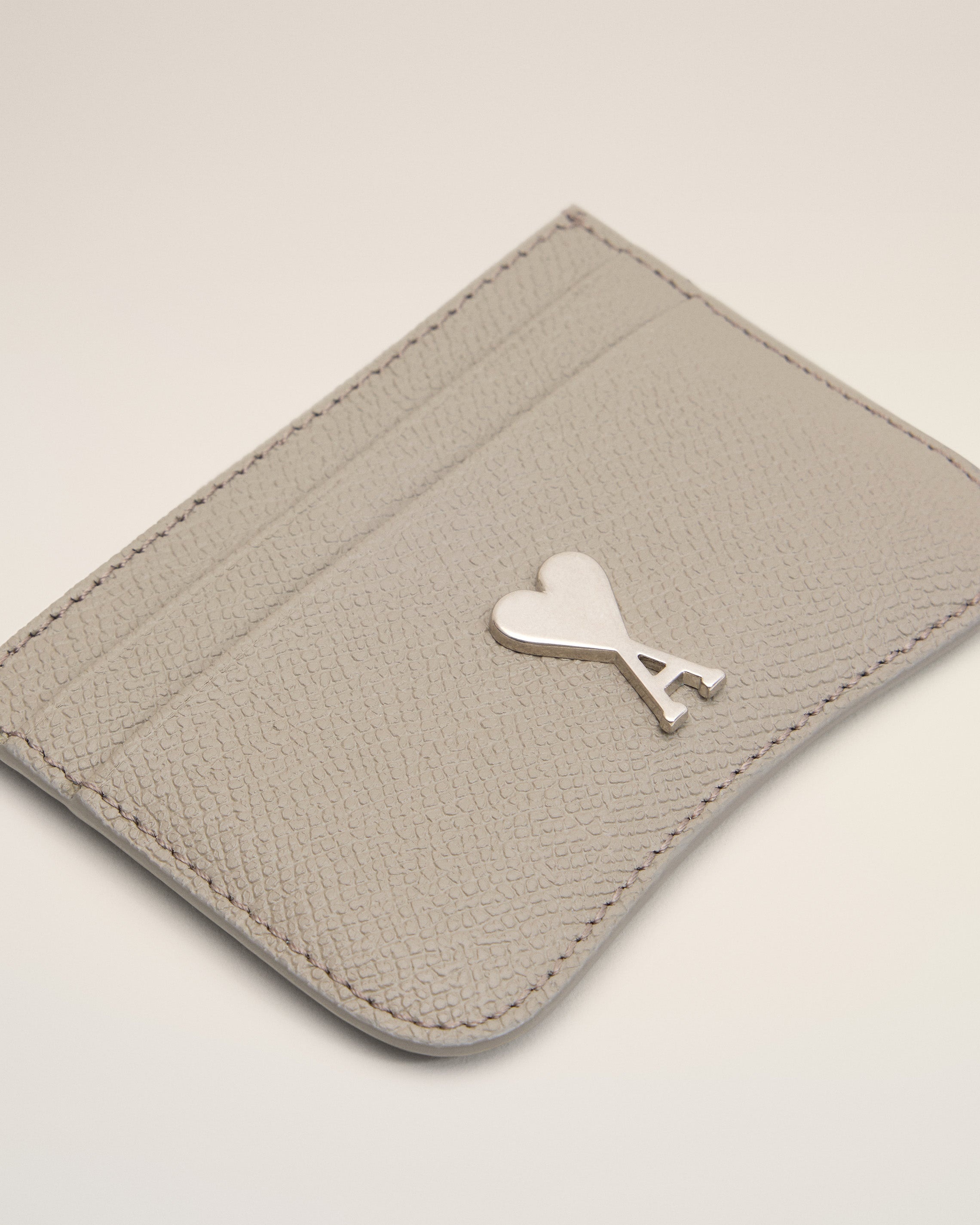GREY LEATHER PARIS PARIS CARD HOLDER - 3