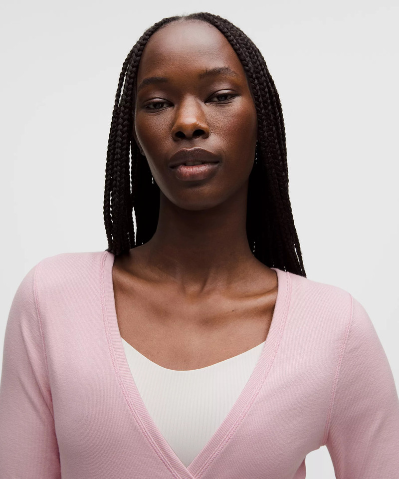 Front-to-Back Wrap-Waist Long-Sleeve Shirt 4