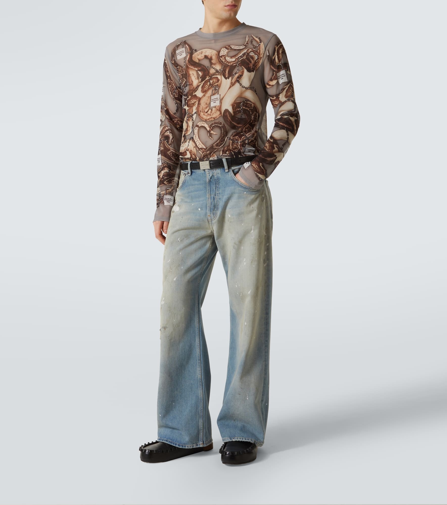 Printed mesh T-shirt - 2