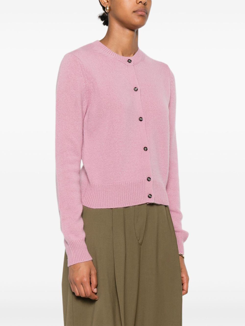 button-front cashmere cardigan - 3