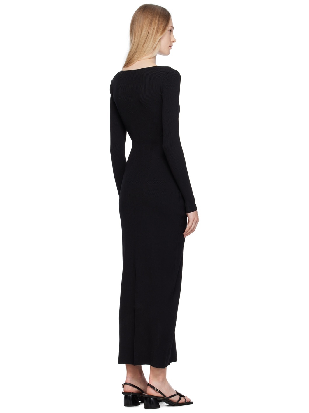 Black Silhouette Maxi Dress - 3