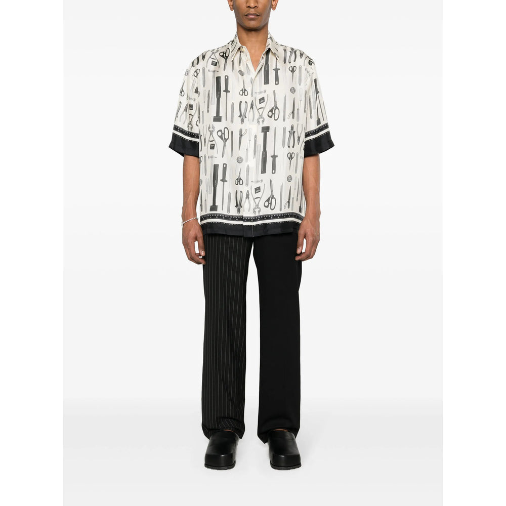 Fendi Neutrals Shirts Men - 2