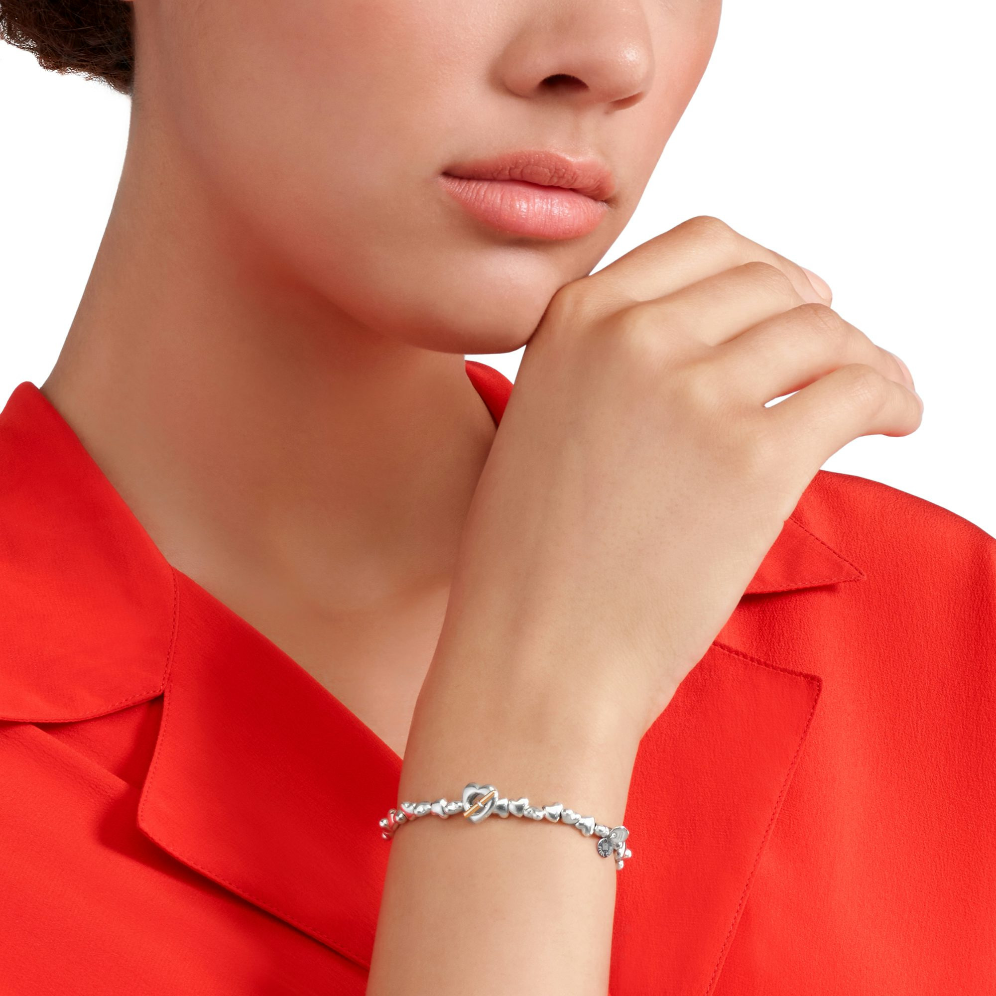 SILVER HEART BRACELET - 3