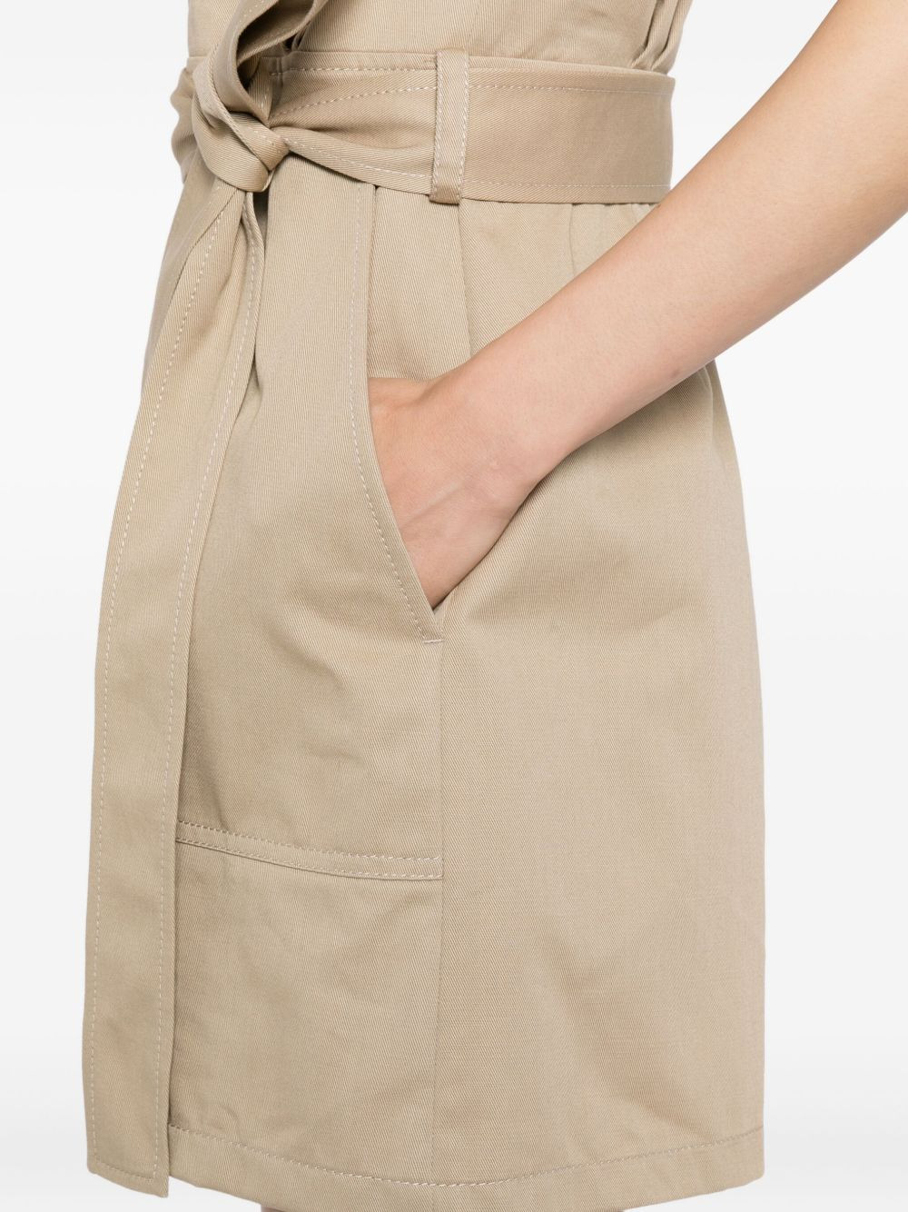 embroidered gabardine jumpsuit - 5