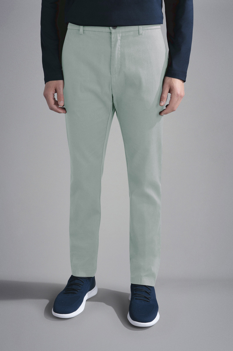 COTTON STRETCH CHINO TROUSERS 6