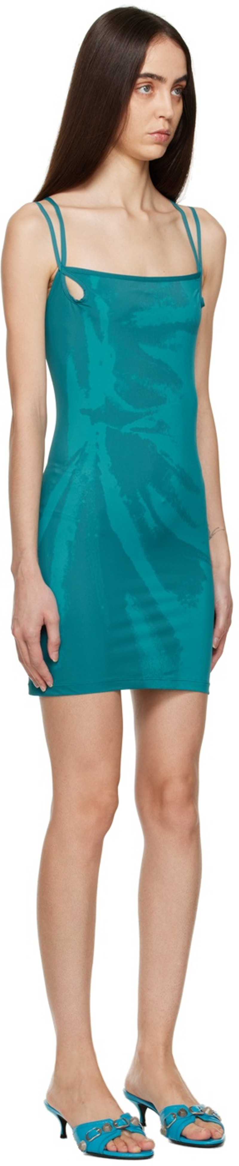 ioannes Blue Teardrop Minidress outlook