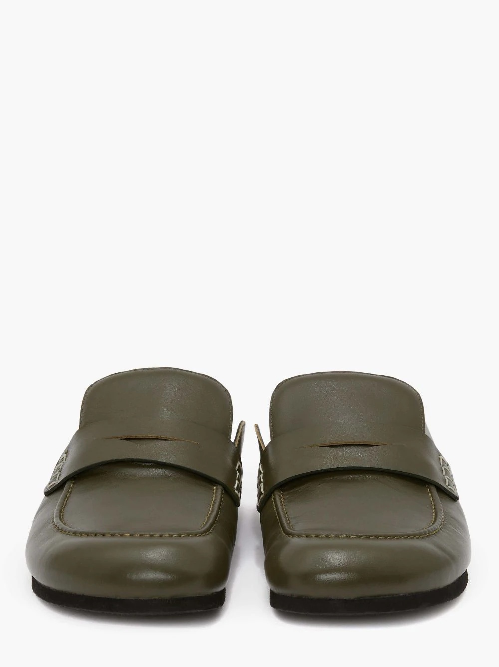 MEN'S LEATHER LOAFER MULES - 3