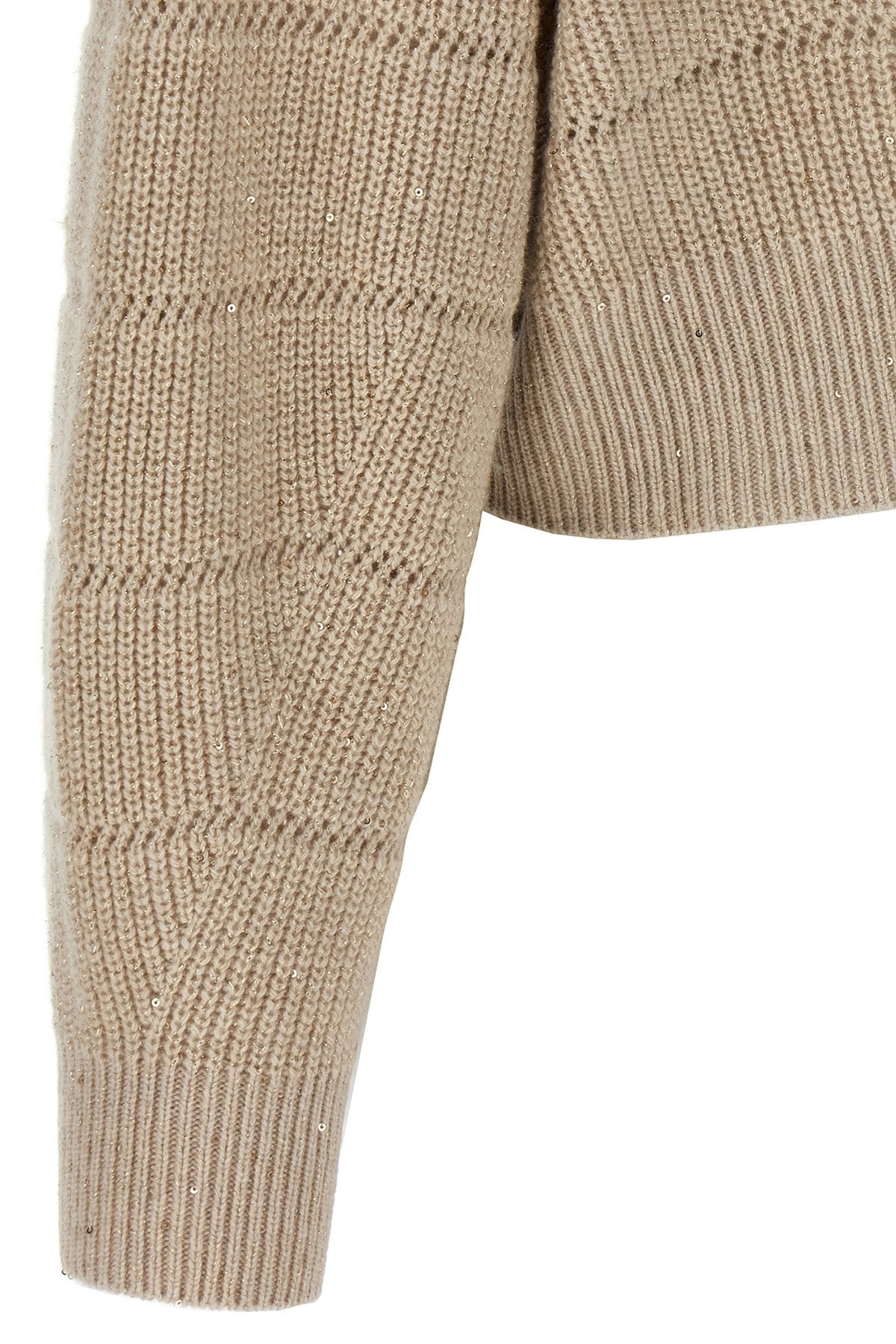 'Rustic Dazzling Net' cropped sweater - 4