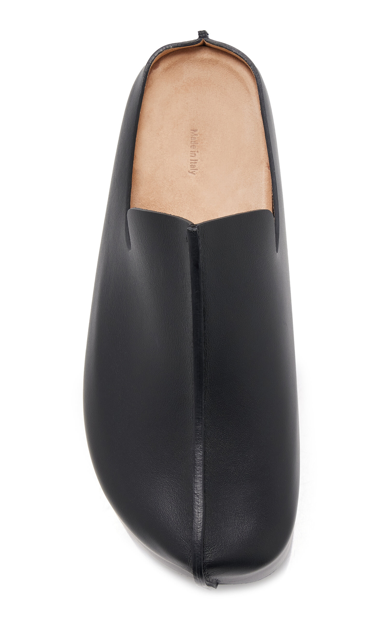 Leather Platform Clogs black - 3