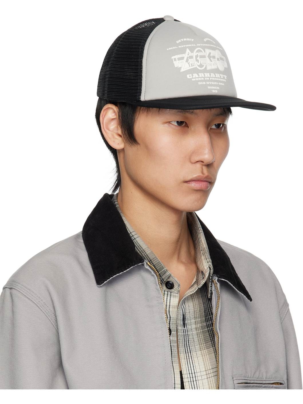 Gray & Black Runaway Trucker Cap - 2