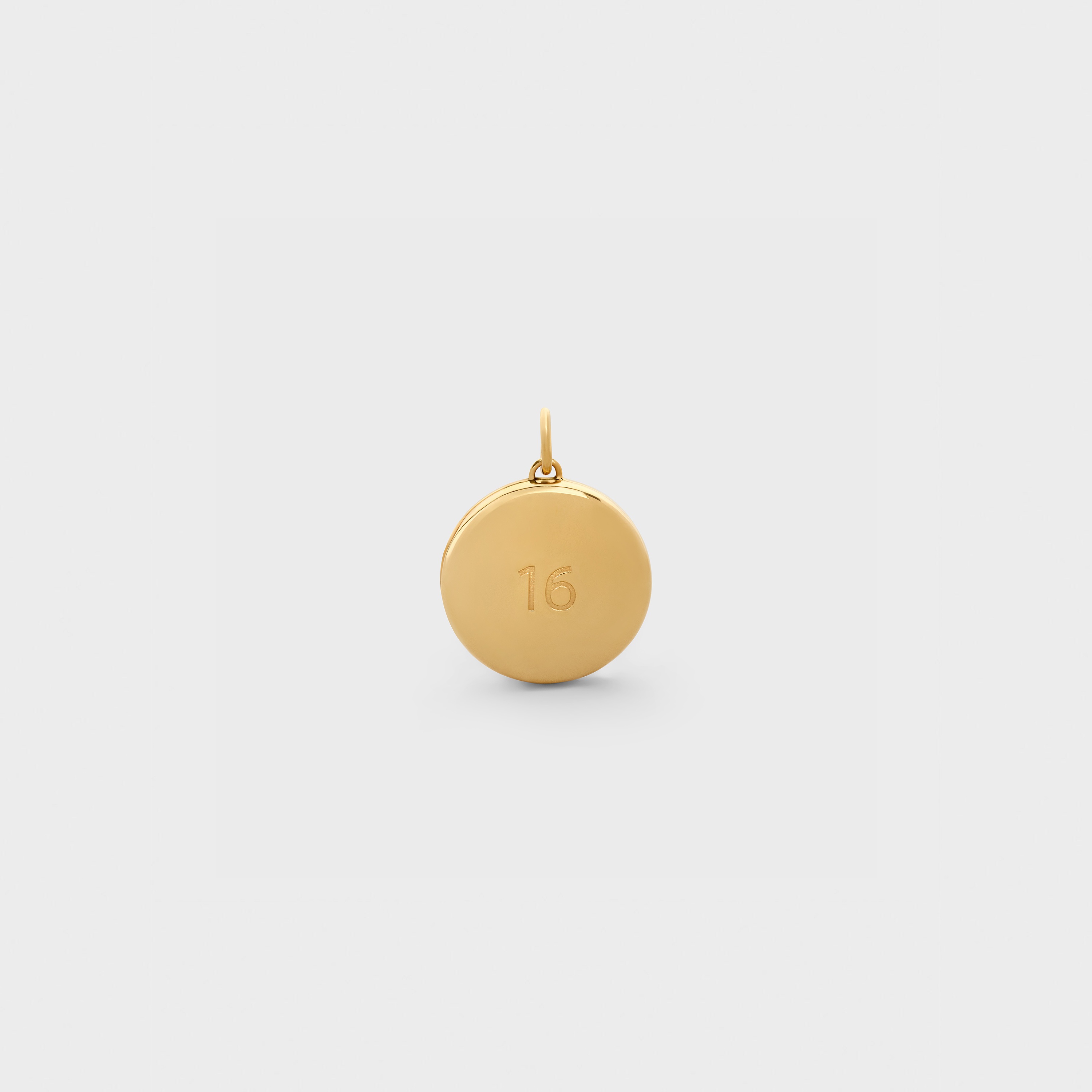 Celine Separables Small 16 Medaillon Pendant in Brass with Gold Finish - 1