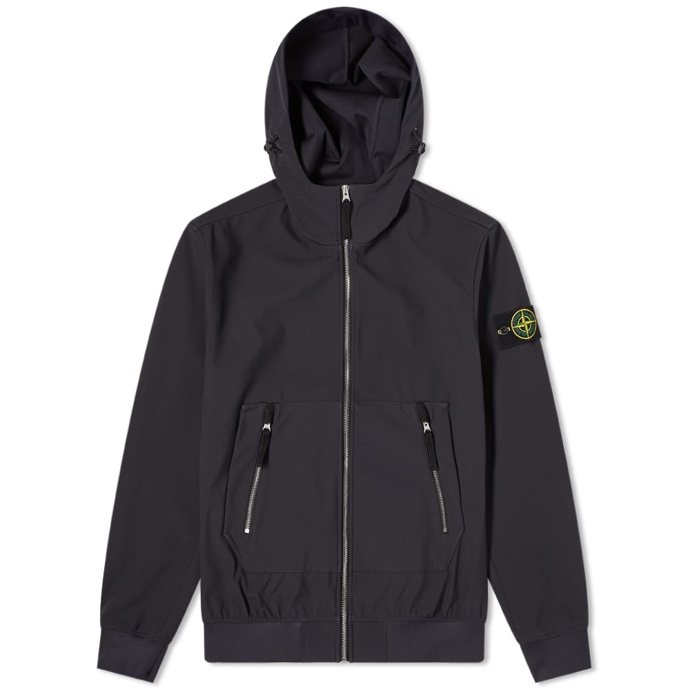 Stone Island Soft Shell-R Hooded Jacket - 1