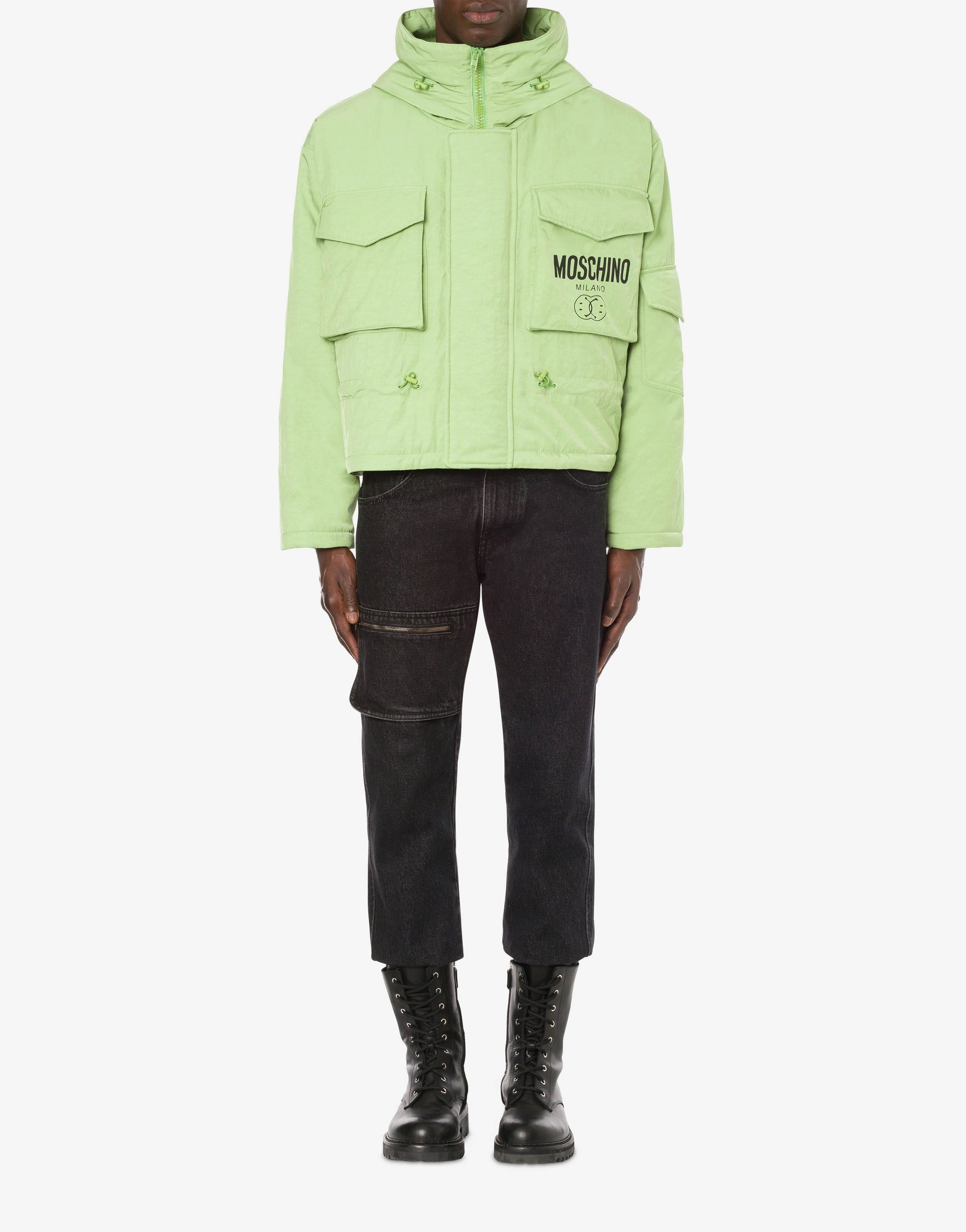 DOUBLE SMILEY® LOGO TECHNICAL NYLON WINDBREAKER - 2