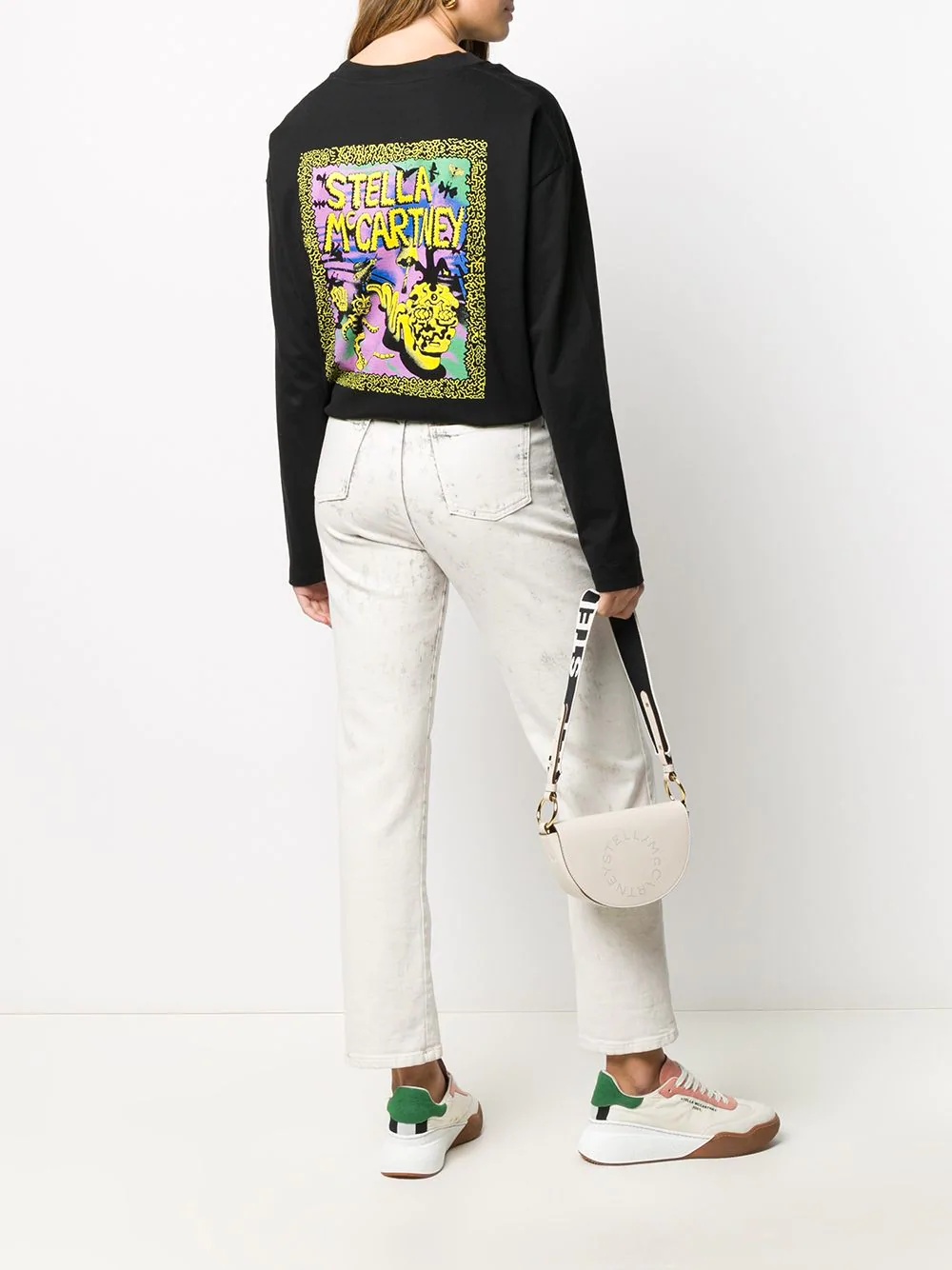 graphic print long-sleeve T-shirt  - 3