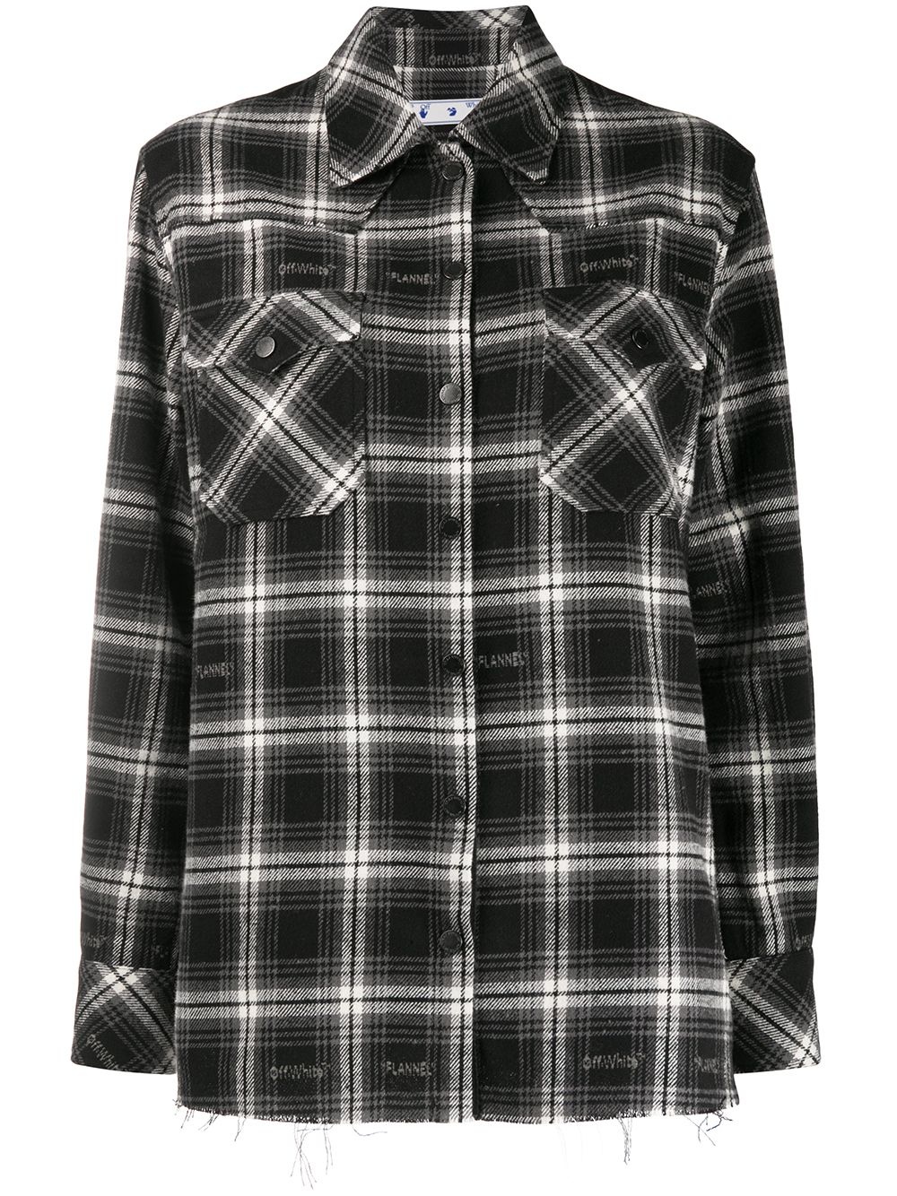 checked boxy shirt - 1