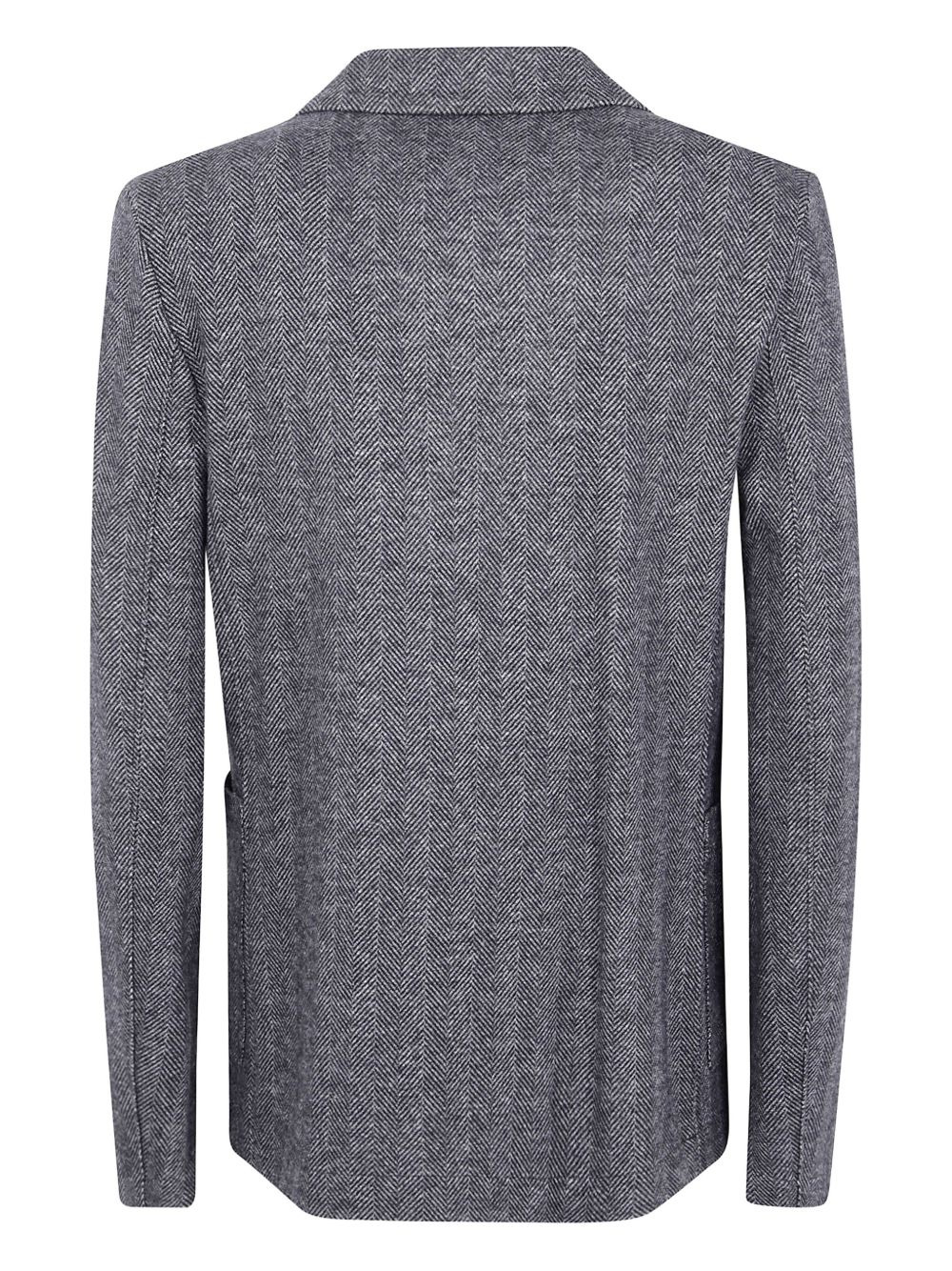 herringbone-pattern wool jacket - 2