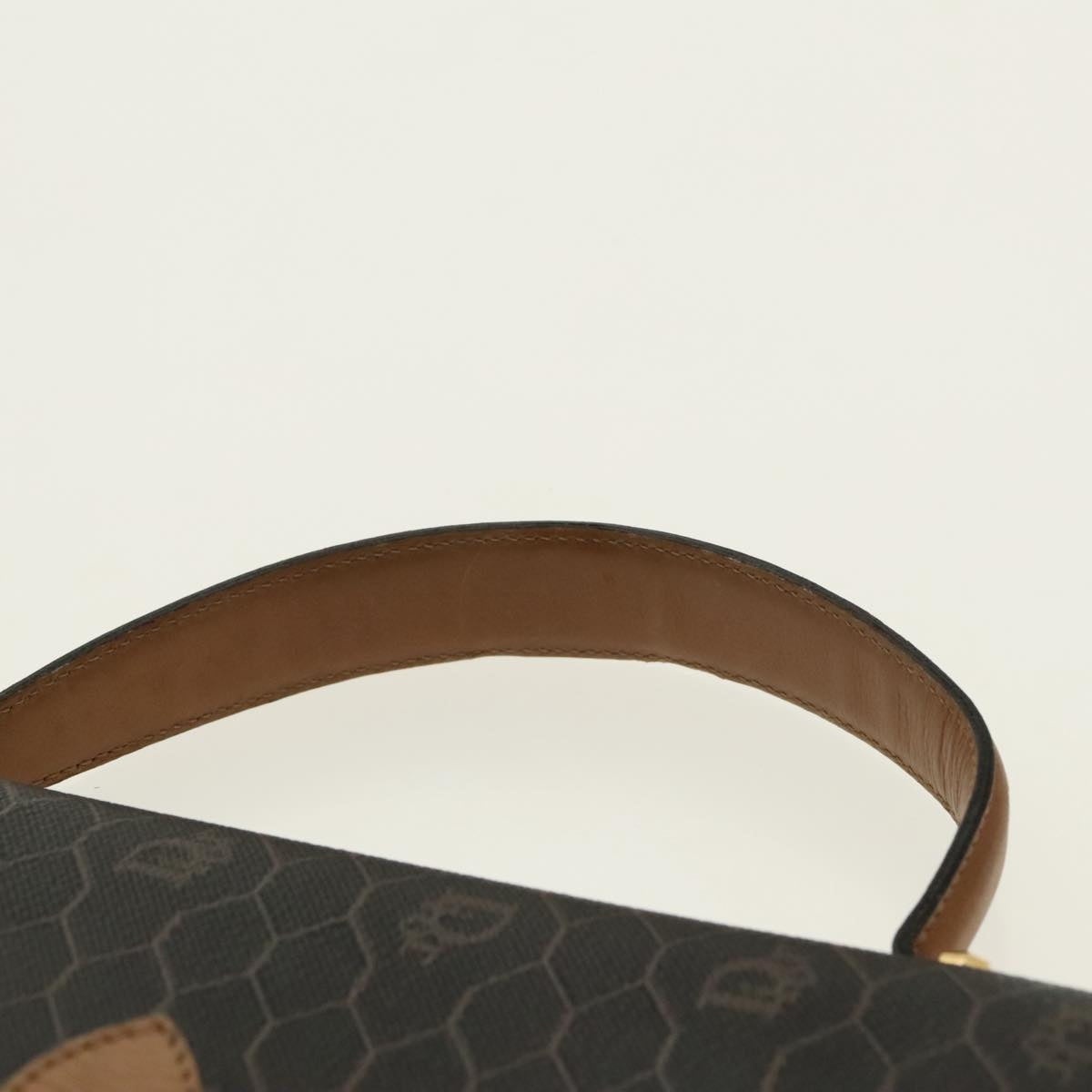 DIOR Honeycomb Canvas Hand Bag Black Gold - 8