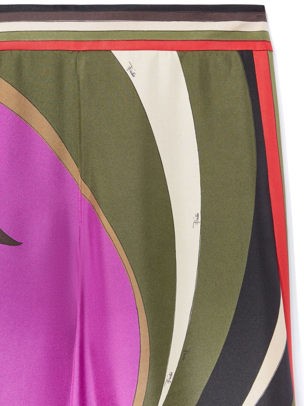 printed silk trousers - 3