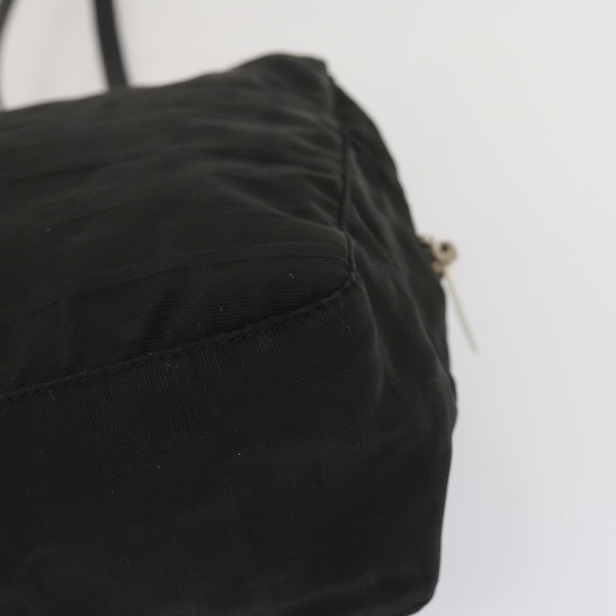 FENDI Zucca Canvas Hand Bag Black - 13