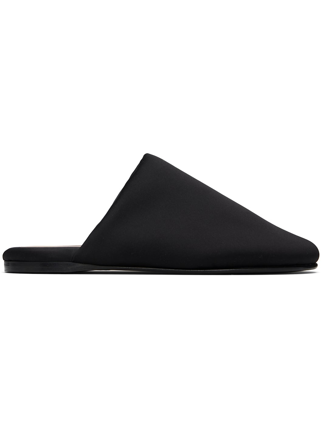 Black Garnier Padded Slippers - 1